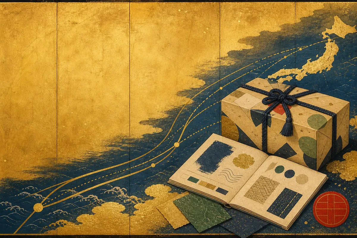日本から日本文化と工芸品を英語で説明する制作姿勢を表したAboutページのビジュアル